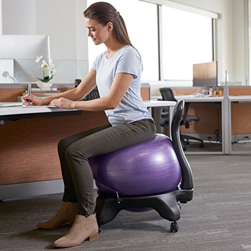 Classic Balance Ball Chair Exercise Stability Yoga Ball