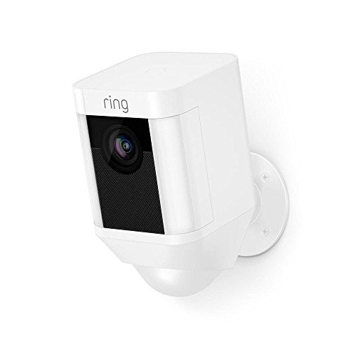 Ring Spotlight HD Security Camera with Built Two-Way Talk and a Siren Alarm, Works with Alexa