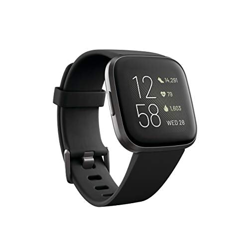 Fitbit - Health and Fitness Smartwatch with Heart Rate, Music, Alexa Built-In, Sleep and Swim Tracking, Black/Carbon