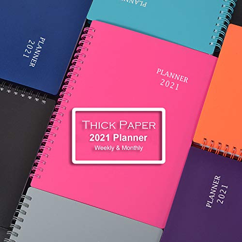 2021 Planner - Weekly & Monthly Planner with Flexible Cover
