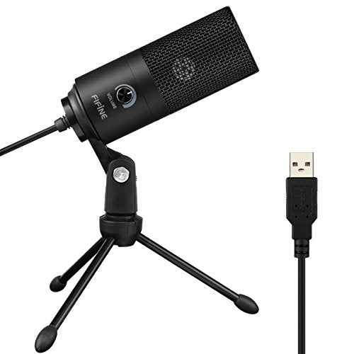 USB Microphone, Condenser Recording Microphone for Laptop MAC or Windows, Cardioid Studio Recording Vocals, Voice Overs, Streaming Broadcast, Podcasting and YouTube Videos