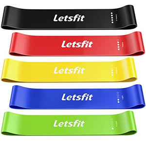 Resistance Loop Bands, Resistance Exercise Bands for Home Fitness, Stretching, Strength Training, Physical Therapy and Pilates