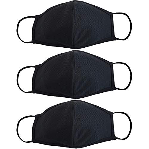 Premium 3-Ply Reusable Face Mask - Breathable Comfort, Fully Machine Washable (3 Pack)