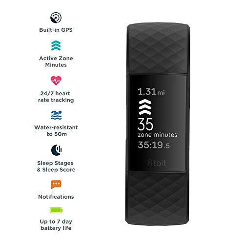 Charge 4 Fitness and Activity Tracker with Built-in GPS, Heart Rate, Sleep & Swim Tracking