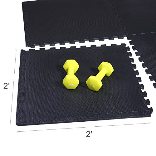 Exercise Mat with EVA Foam Interlocking Tiles
