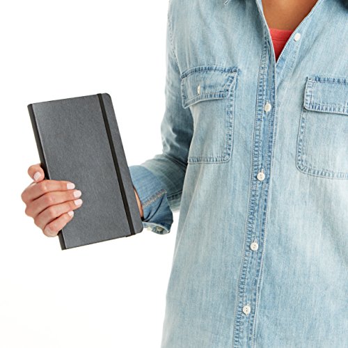AmazonBasics Classic Lined Notebook, 240 Pages, Hardcover - Ruled