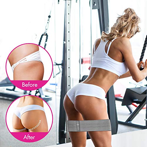 Resistance Bands - 3 Set for Legs, Squats, Glutes, Hips, Thighs Fitness Workout Training