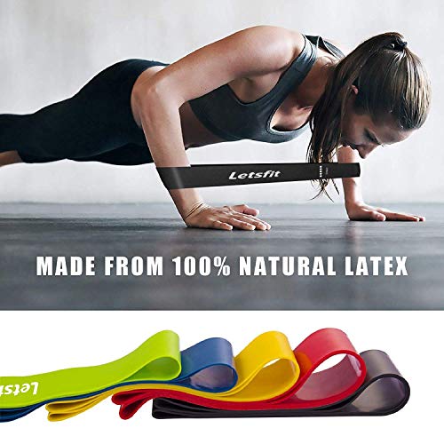 Resistance Bands, Exercise Bands for Home Fitness, Stretching, Strength Training, Physical Therapy and Pilates