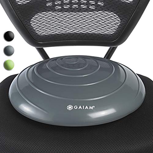 Gaiam Balance Disc Wobble Cushion Stability Core Trainer for Home or Office Desk Chair Wiggly Seat