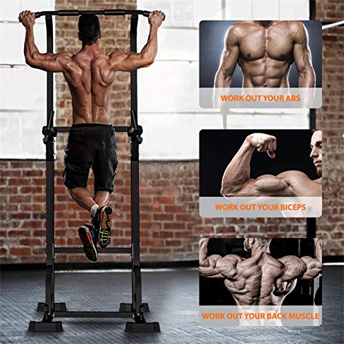 Power Tower Dip Station Pull Up Bar for Home Gym Strength Training Workout Equipment