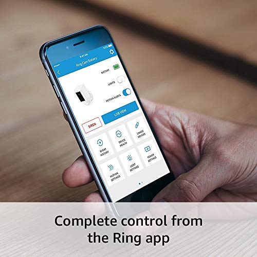 Ring Spotlight Camera Battery HD Security Camera with Built Two-Way Talk and a Siren Alarm, Works with Alexa - 2-Pack