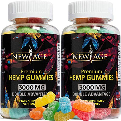 Advanced Hemp Big Gummies 3000mg 120ct - 100% Natural Hemp Oil Infused Gummies