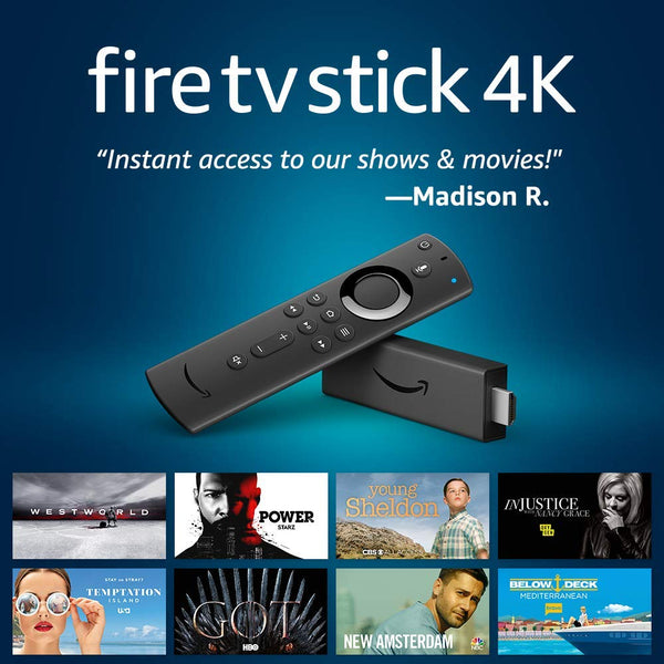 Fire TV Stick 4K Streaming Device with Alexa - Includes Alexa Voice Remote