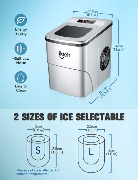 IKICH Portable Ice Maker Machine