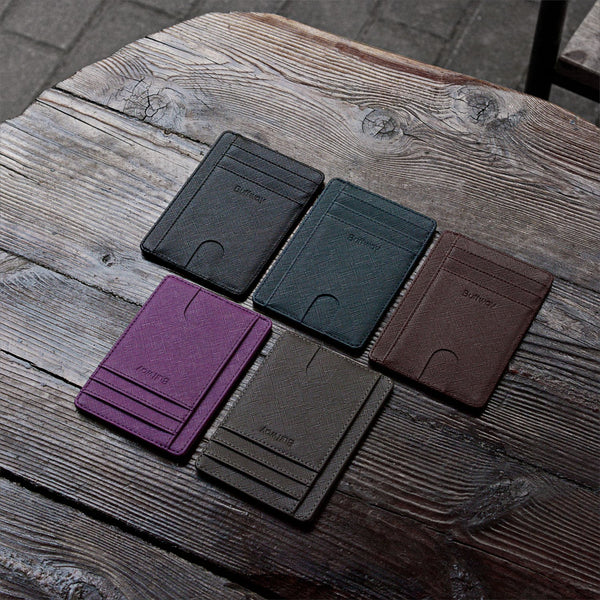 Slim Minimalist Leather Wallet